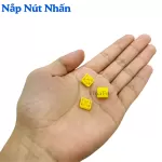 A14 Nắp Nút Nhấn Tactile 10x10mm Cao 4.6mm Vuông Màu Vàng